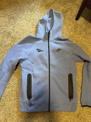 Tulane Green Wave Light Blue Therma Fit Jacket Medium Roll Wave