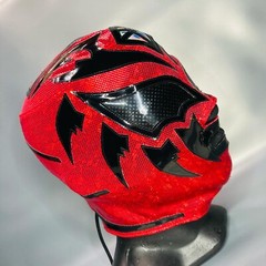 Sombra Semi Professional Wrestling Lucha Libre Mask Mascara Luchador Red & Black