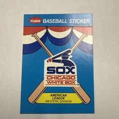 1989 FLEER CHICAGO WHITE SOX BASEBALL STICKER