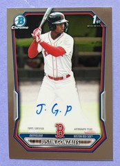 2026 1st Bowman Chrome Justin Gonzales On-Card Auto #CPA-JG – BOS Top Prospect