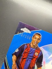 Ronaldinho 2023-24 Topps Chrome UEFA CC #SD12 Starball Debut Blue Refractor /150