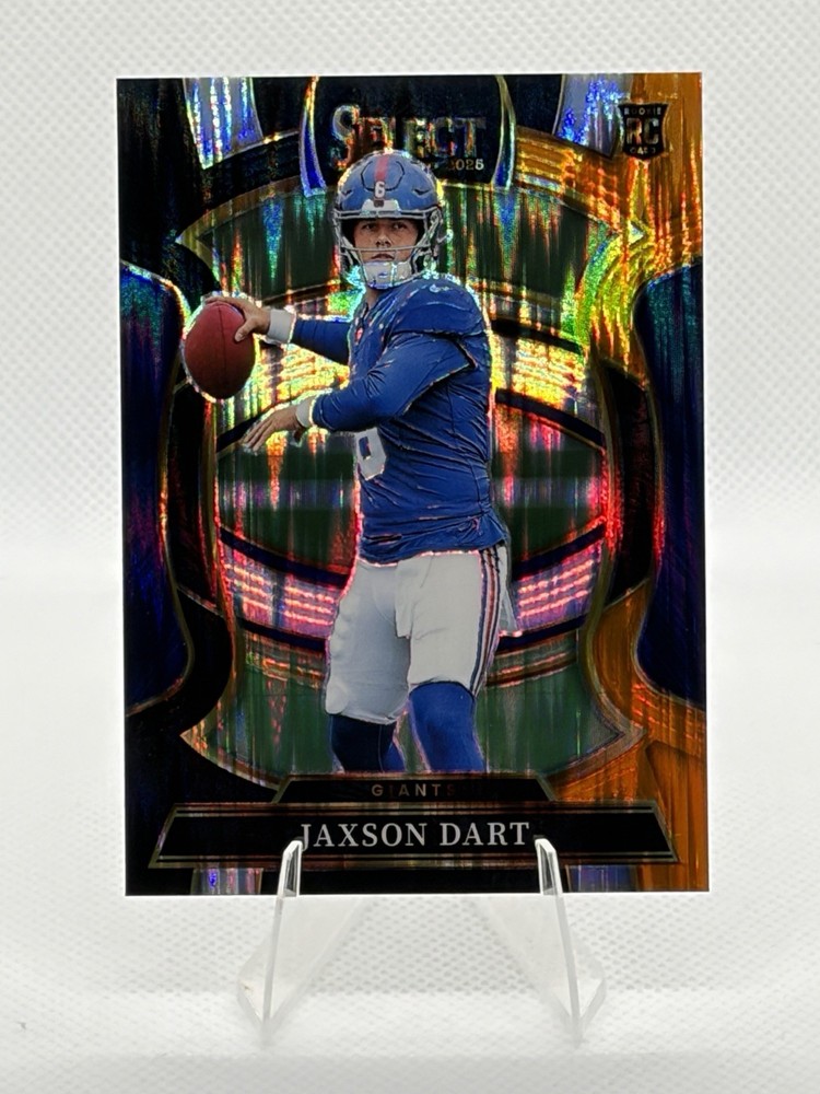 Jaxson Dart RC Black and Orange Shock Prizm Concourse 2025 Panini Select #93