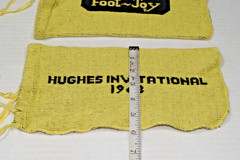 Vintage FootJoy Knit Golf Shoe Bags 1968 Hughes Invitational Golf Tournament