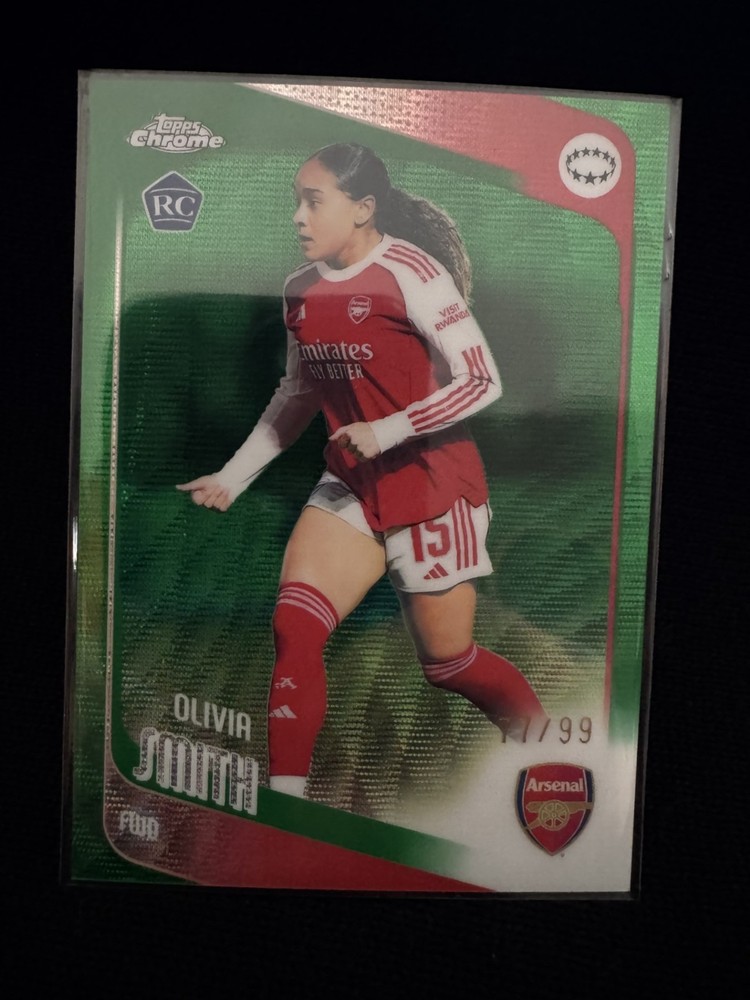 2025-26 Topps Chrome Uefa Women&rsquo;s Champions League – Olivia Smith #16 Green Wave