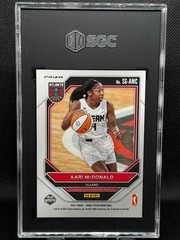 2021 PANINI PRIZM WNBA AARI MCDONALD (RC) SIGNATURES SILVER #SG-AMC SGC 9.5