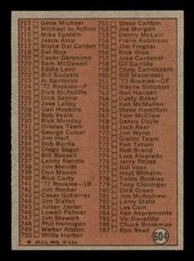 1972 Topps Baseball #604 6th Series Checklist (657-787) NM/MT *d20