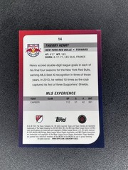 2025 Topps Chrome MLS Sapphire Thierry Henry Gold Refractor #/50 Red Bulls SSP
