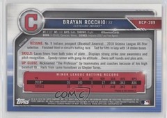 2019 Bowman Chrome Prospects Purple Shimmer Refractor Brayan Rocchio 4l3