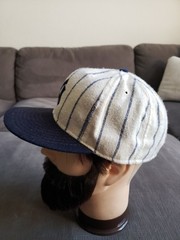 Vintage New York Yankees Wool Baseball Hat Cap Pinstripe American Needle 7 1/2