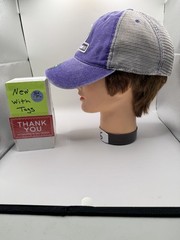 NBA Entertainment Legacy Purple Gray Mesh Trucker Snapback Hat NWT Cap