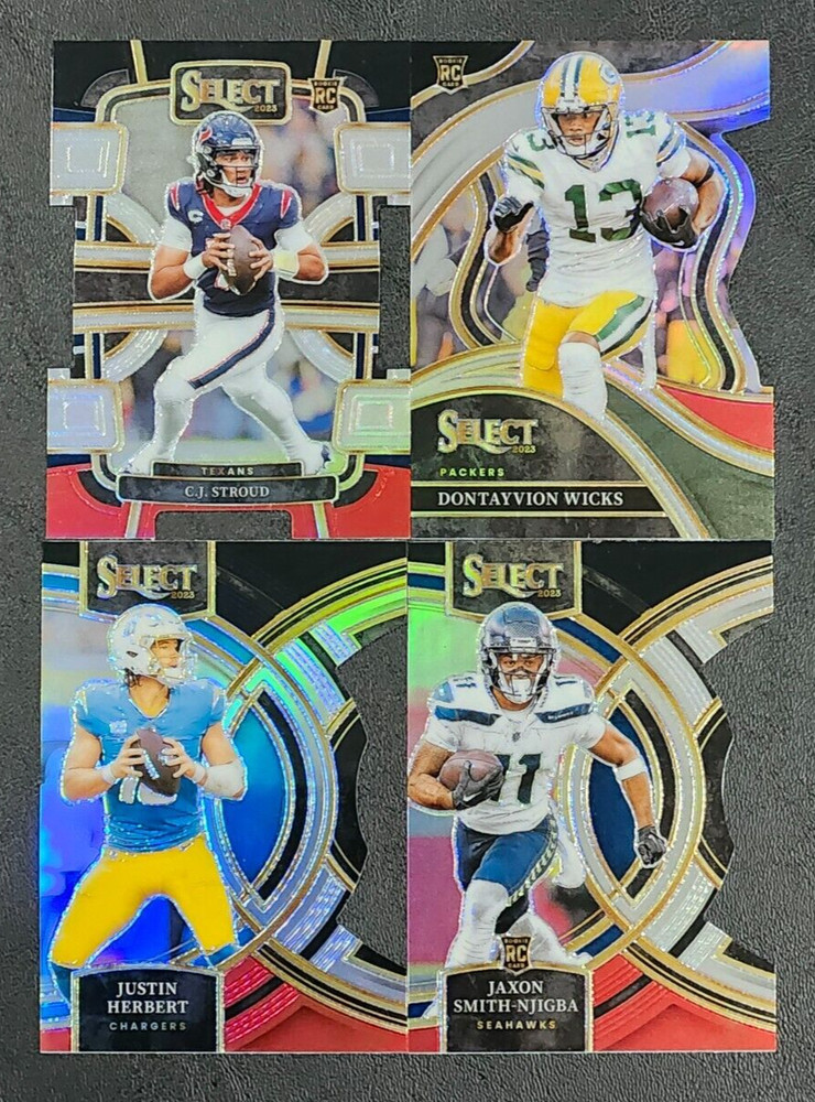 2023 Select Football BLACK AND RED PRIZMS with Rookies You Pick the Card