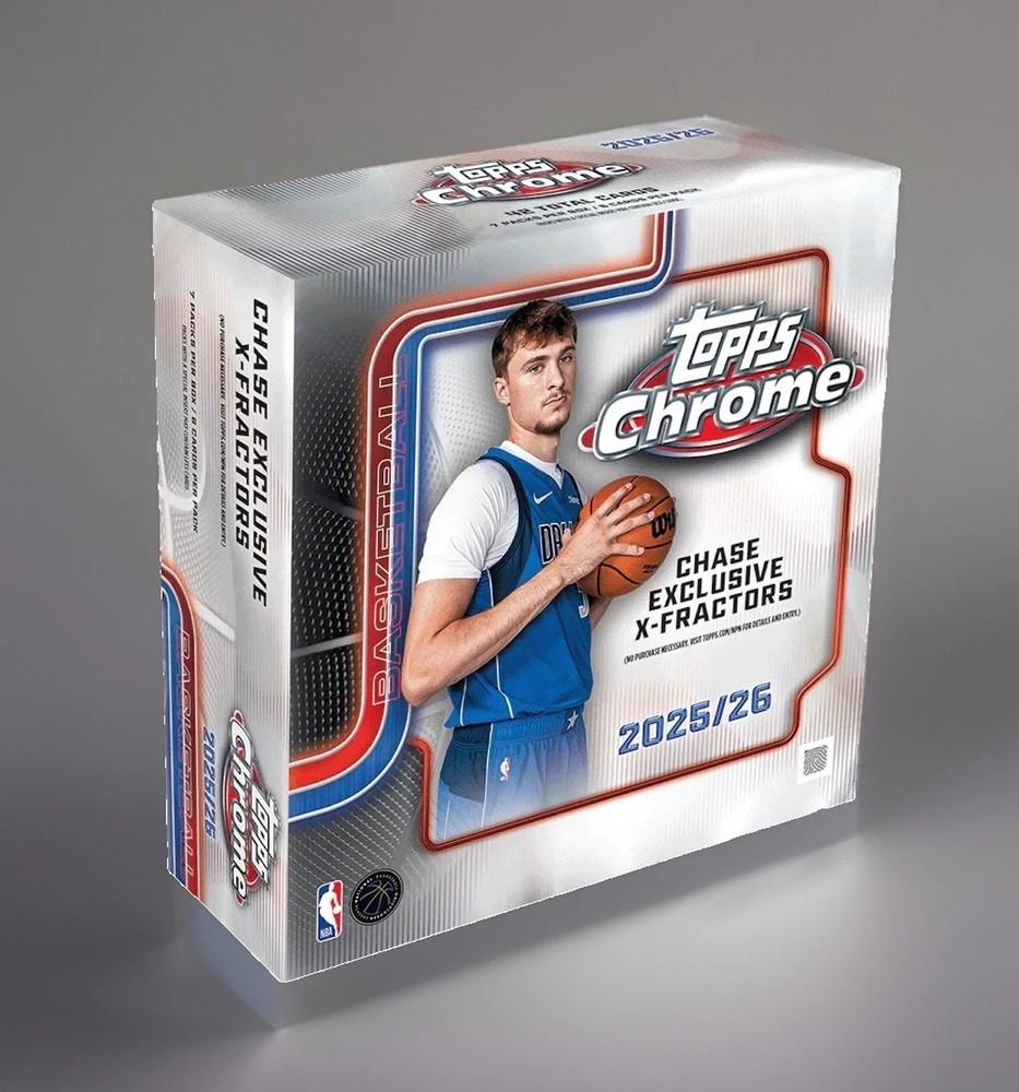 2025/26 Topps Chrome NBA Mega Box (42 Cards) Factory Sealed New In Stock-