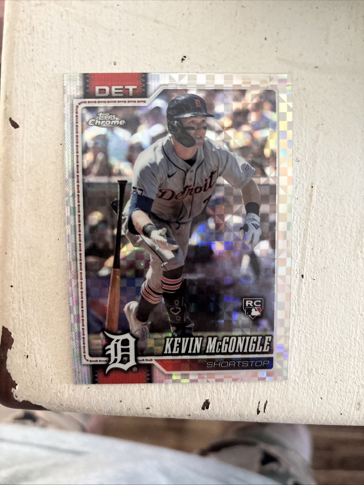 2026 Topps Chrome – Kevin McGonigle – (RC) X-Fractor #16 Detroit Tigers