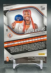 2025 WNBA Prizm Saniya Rivers White Seismic Variation #150 RC Connecticut Sun