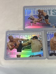 2009 Topps UFC Top 10 Fights of 2008 Insert Lot of 3 St-Pierre vs Fitch #21-23