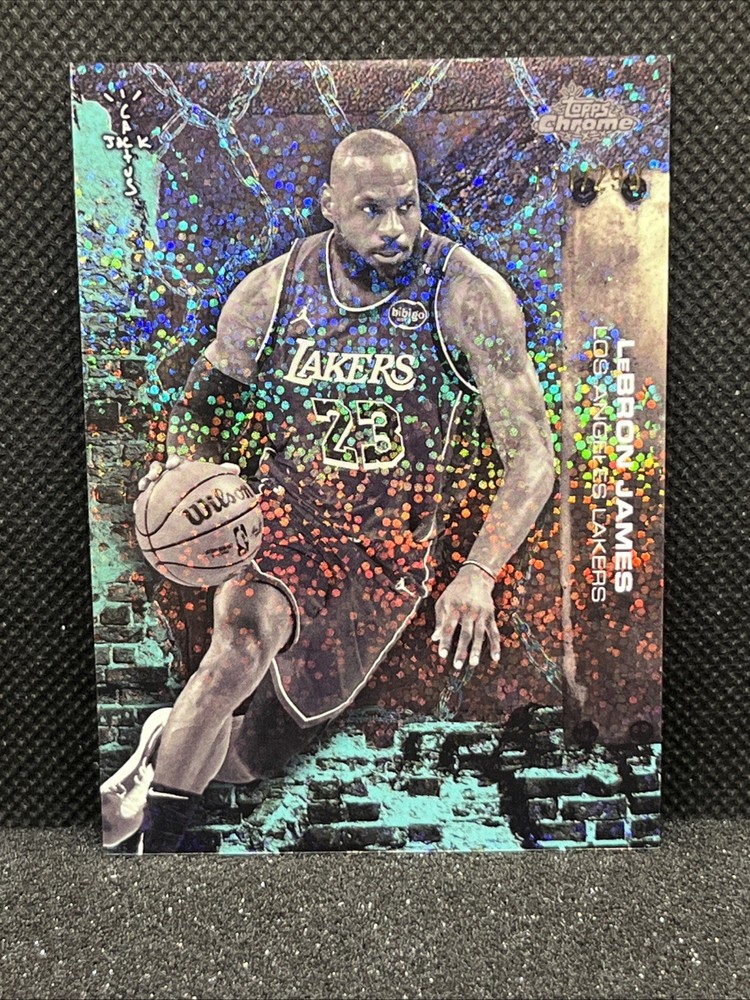 2025-26 Topps Chrome x Cactus Jack Lebron James Teal Speckle 171/299 Lakers