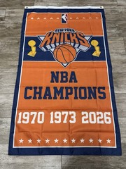 NEW YORK KNICKS 2026 NBA CHAMPIONS FLAG BANNER – 3×5 FT