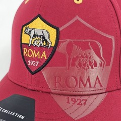 AS Roma 1927 Soccer Team Serie A Fi Collection Mens L/XL Stretch Cap Maroon NEW