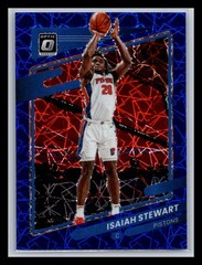 Isaiah Stewart Detroit Pistons 2021-22 Donruss Optic #12 Blue Velocity