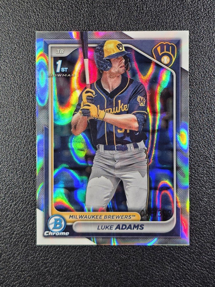 2024 Bowman Chrome 1st #BCP-50 Luke Adams Lava Refractor /399