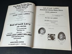 Lehigh Valley PA Larry Holmes Mohammad Ali 1976 Honors Program Advertising 40pg