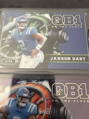 Wild Card 2024 QB1 On the Clock Jaxson Dart (2) Card Lot