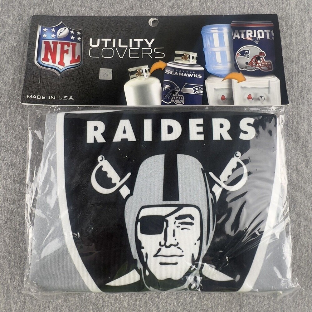 NFL Raiders Utility Cover for 5 Gallon Bucket Propane Tanks Etc Made in USA