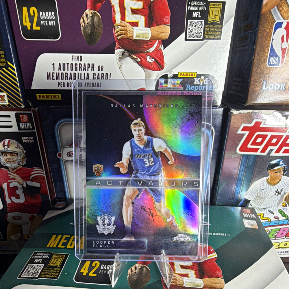 Topps 2025-26 Chrome Cooper Flagg Activators Refractor RC AC-11 Mavericks