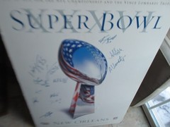 HUGE NEW ENGLAND PATRIOTS AUTOGRAPH 2002 SUPER BOWL TEAM POSTER, Football, GIFT
