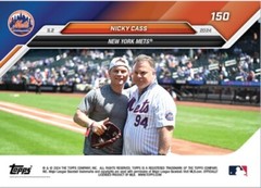 Nicky Cass 2024 MLB TOPPS NOW 150 Throws First Pitch