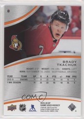 2019-20 SP Game Used Edition Orange Rainbow 45/101 Brady Tkachuk #8 07w4