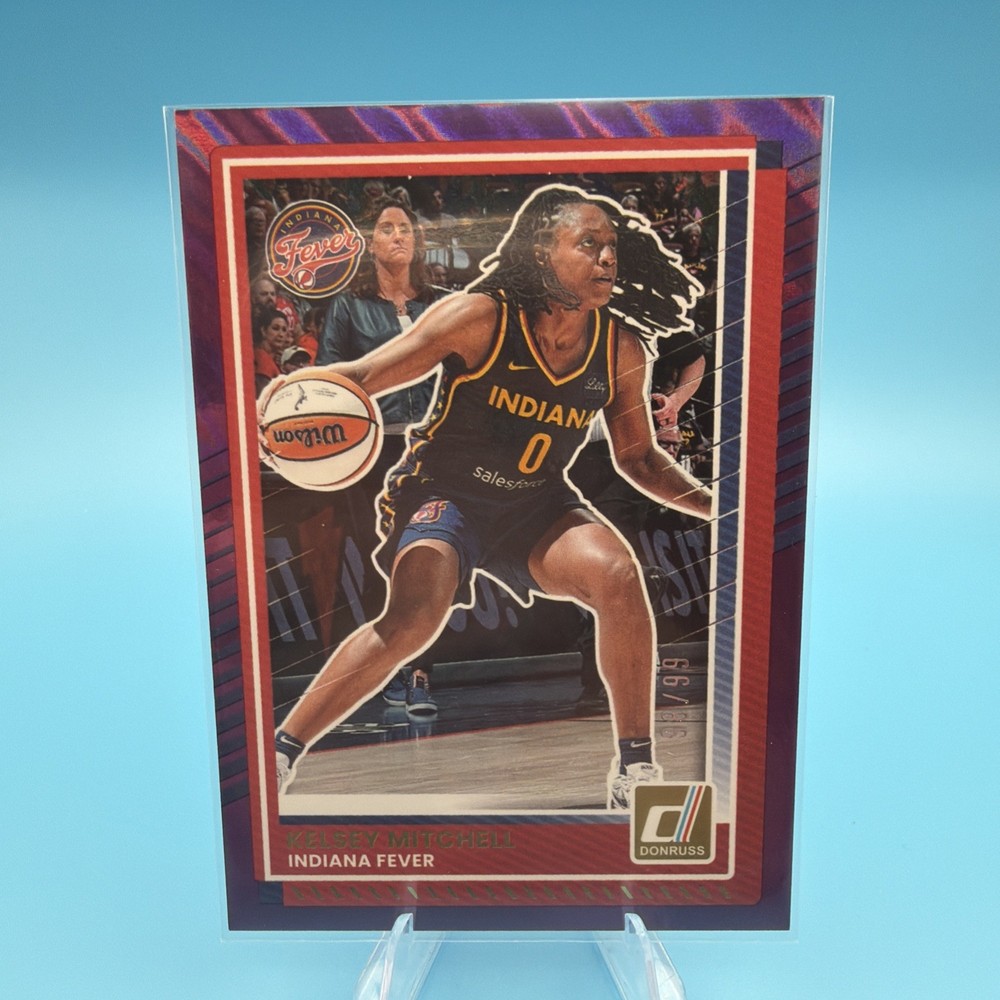 2025 Panini Donruss WNBA – Kelsey Mitchell #19 Purple Laser 98/99
