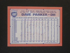 1991 TOPPS TRADED DAVE PARKER CALIFORNIA ANGELS CARD #89T!!!!!!!!!