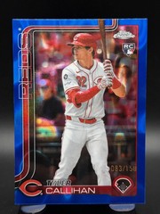 2025 Topps Chrome Update Tyler Callihan #USC156 RC Blue Lava Refractor /150
