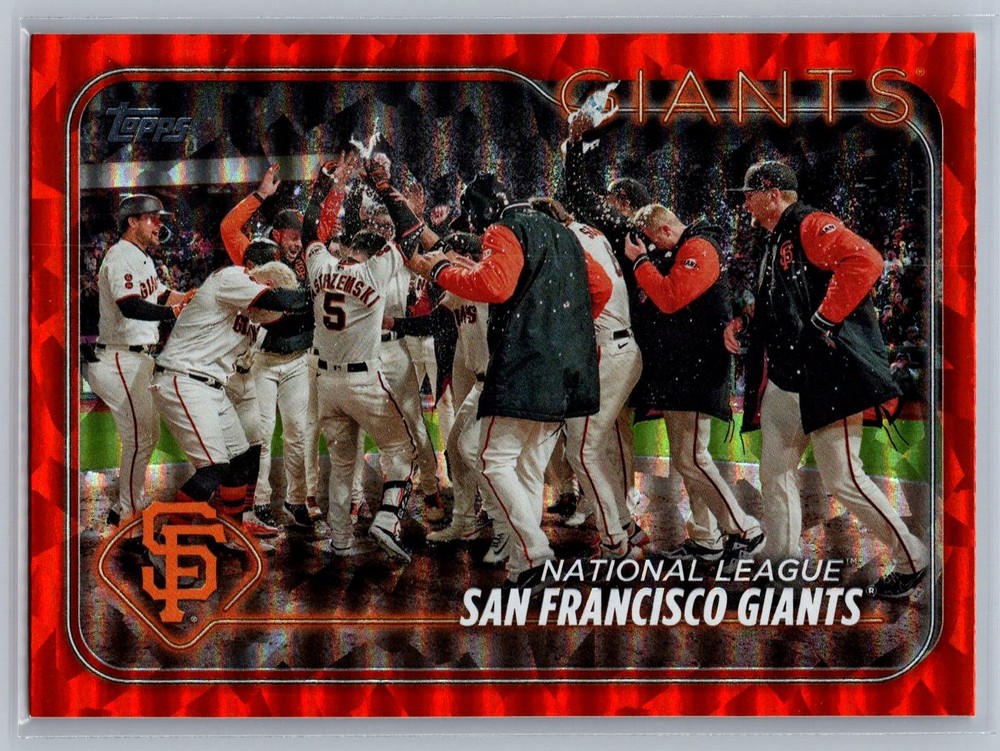 San Francisco Giants 2024 Topps Orange Crackle Foil /299 #453