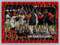 San Francisco Giants 2024 Topps Orange Crackle Foil /299 #453