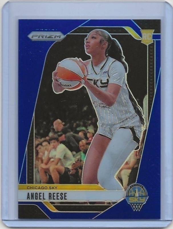 2024 Panini Prizm Blue Prizm /199 Angel Reese WNBA #10 Chicago Sky RC