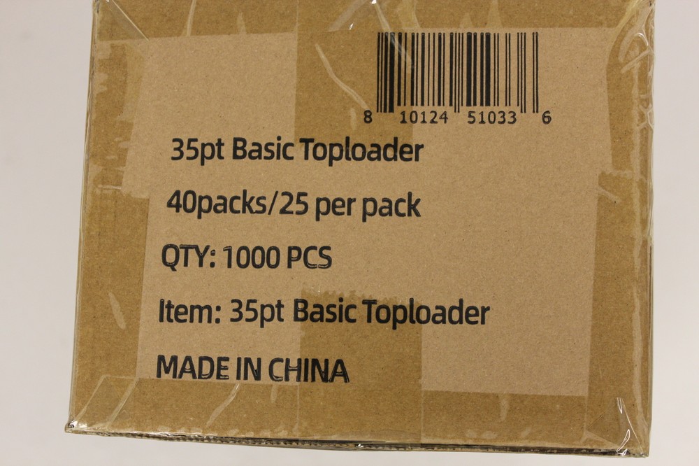 (1000) Humongous Hoard 3&Prime; x 4&Prime; Basic 35Pt Top Loaders Case
