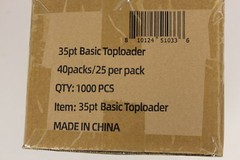 (1000) Humongous Hoard 3&Prime; x 4&Prime; Basic 35Pt Top Loaders Case