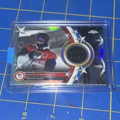 Topps 2026 Chrome Team USA Memorabilia Pieces Hanna Faulhaber USM-HF Skiing