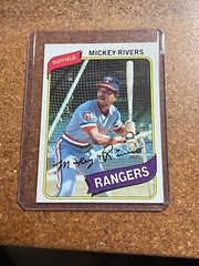 1980 Topps Baseball # 485 Mickey Rivers