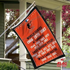 Baltimore Orioles 3×5 ft Banner MLB Champions World Series FREE Shipping