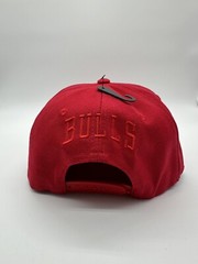 Chicago Bulls Hat Cap Red One Size Snap Back Basketball NBA Sports Casual Adult