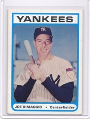 Joe DiMaggio 1972 Bowery Bank – NNO