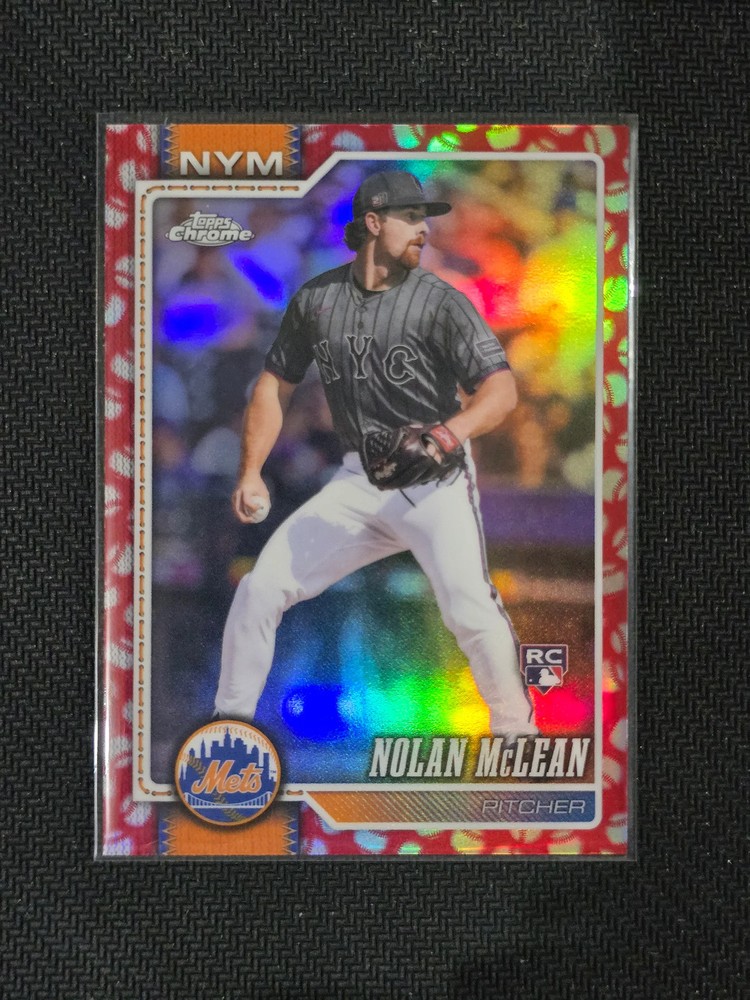 2026 Topps Chrome Nolan McLean #236 Baseball Seams RC