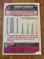 1977 Topps Mexican #45 Roger Staubach Dallas Cowboys Hall of Fame Heisman Trophy