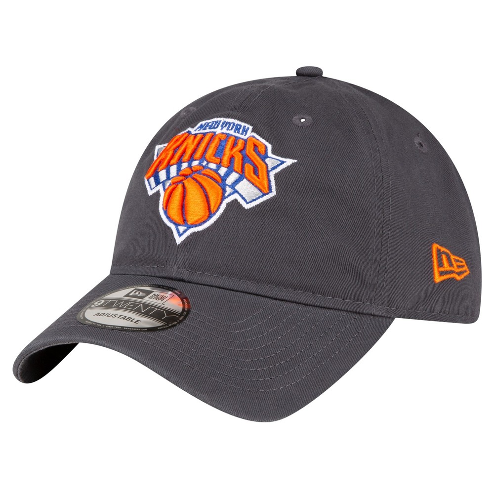 Men&rsquo;s New Era Charcoal New York Knicks Team 2.0 9TWENTY Adjustable Hat