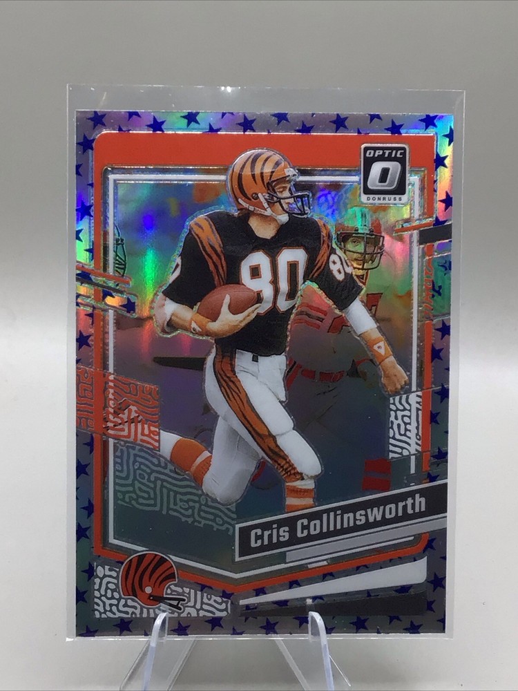2023 Panini Donruss Optic – Blue Stars Holo Prizm #39 Cris Collinsworth