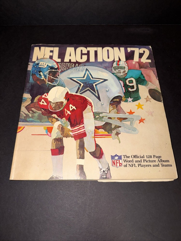 1972 Sunoco NFL Action Album – Partially Filled (210) Different Stickers