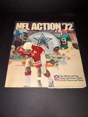 1972 Sunoco NFL Action Album – Partially Filled (210) Different Stickers